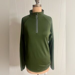 All in Motion Olive Green Quarter-Zip Shirt